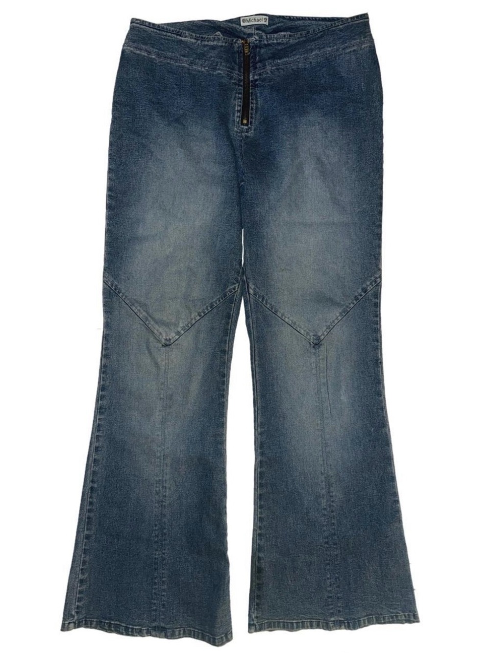 Vintage Low-Rise Mega Flare Denim Jeans Y2K